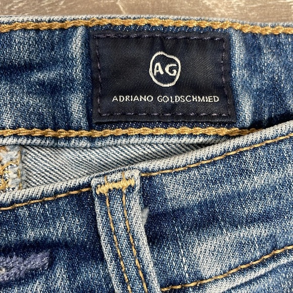 AG Adriano Goldschmied The Middi Ankle Mid Rise Legging Ankle Denim Jeans 24R - Picture 12 of 16